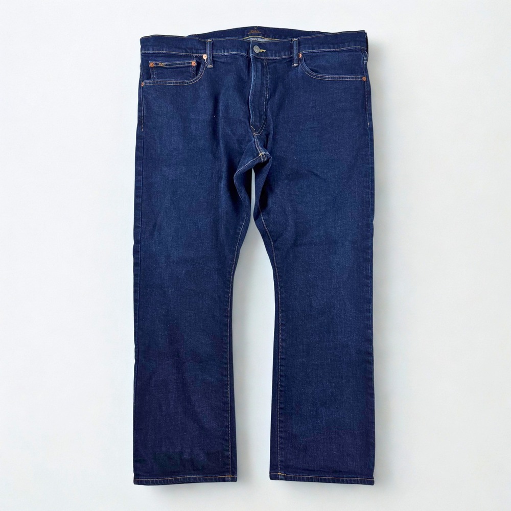 Polo Ralph‎ Lauren Jeans Mens 40x30 Dark Wash Indigo Straight Leg Stretch Denim